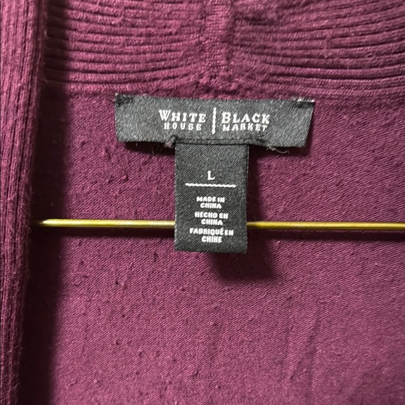 White House Black Market Purple Cardigan Open Front - Picture 5 of 7